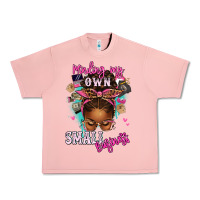 Salmon minding my own small business afro messy bun Urban Heavy Tee - texasbilliewilder