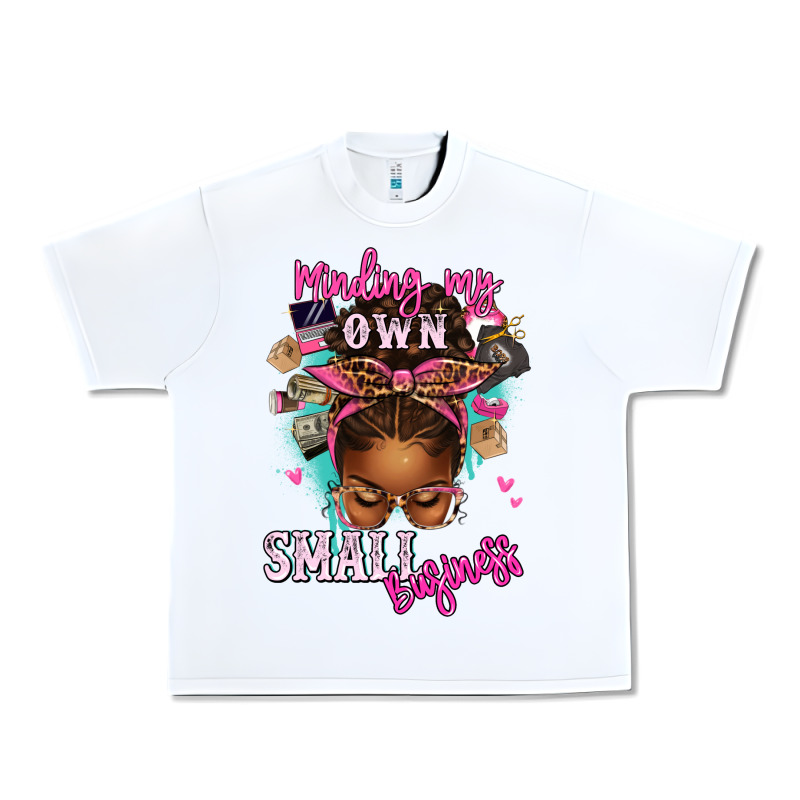 Minding My Own Small Business Afro Messy Bun Urban Heavy Tee by texasbilliewilder | Teevron