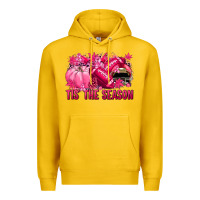 Lemon Tis' the season Football Breast Cancer Premium Hoodie - NancyCooperArtShop
