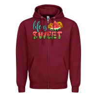 Burgundy life is sweet Zipper Hoodie - HRA Design Shop