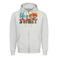 Dove Grey life is sweet Zipper Hoodie - HRA Design Shop