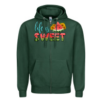 Sports Green life is sweet Zipper Hoodie - HRA Design Shop