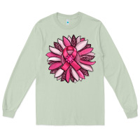 Matcha breast awareness cancer pink sunflower Long Sleeve Tee - RanaPortraitStore