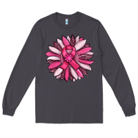 Smoke breast awareness cancer pink sunflower Long Sleeve Tee - RanaPortraitStore