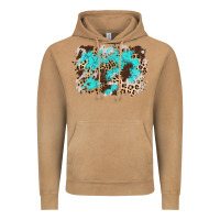 Vintage Camel cowhide leopard turquoise background Vintage Hoodie - AdoDesignShop