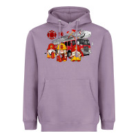 Lavender fire truck gnomes Heavyweight Hoodie - Artiststas