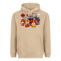 Mushroom fire truck gnomes Heavyweight Hoodie - Artiststas