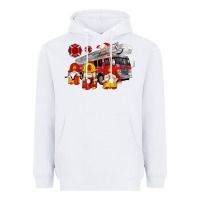 White fire truck gnomes Heavyweight Hoodie - Artiststas