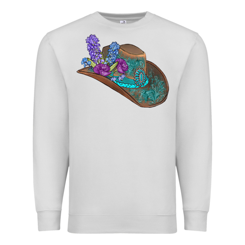 Cowboy Hat Premium Sweatshirt by AdoDesignShop | Teevron
