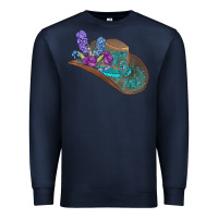Navy cowboy hat Premium Sweatshirt - AdoDesignShop