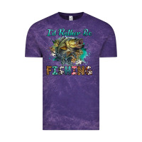 Cloud Purple i'd rather be fishing Vintage Tee - RanaPortraitStore