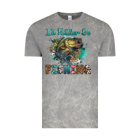Cloud Rock i'd rather be fishing Vintage Tee - RanaPortraitStore