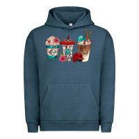 Pigment Midnight Navy western baseball coffee cups bbs Urban Hoodie - BundleAndBundleShop