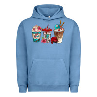 Pigment Pebble Blue western baseball coffee cups bbs Urban Hoodie - BundleAndBundleShop