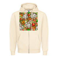 Sandshell christmas leopard duck Zipper Hoodie - FaDigitalArtStudio