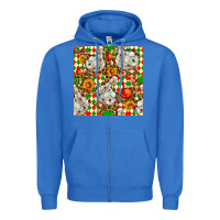 True Royal christmas leopard duck Zipper Hoodie - FaDigitalArtStudio