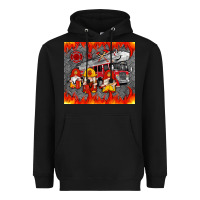 Black fire truck gnomes Heavyweight Hoodie - Artiststas
