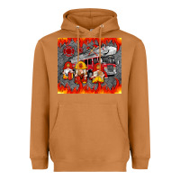 Fire Truck Gnomes Heavyweight Hoodie | Teevron