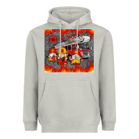 Moon Dust fire truck gnomes Heavyweight Hoodie - Artiststas