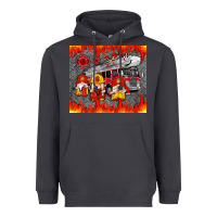 Smoke fire truck gnomes Heavyweight Hoodie - Artiststas