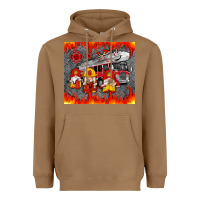 Toasted Coconut fire truck gnomes Heavyweight Hoodie - Artiststas