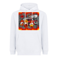 White fire truck gnomes Heavyweight Hoodie - Artiststas