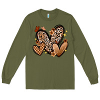 Army Green melanin hearts Long Sleeve Tee - Zillion Design Studio