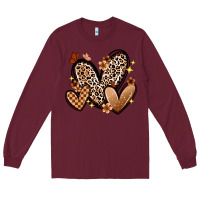 Burgundy melanin hearts Long Sleeve Tee - Zillion Design Studio