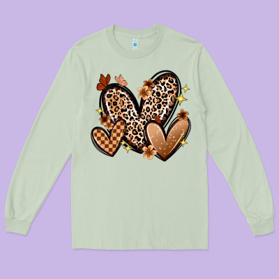 Melanin Hearts Long Sleeve Tee Designed By Zillion Design Studio