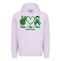 Lilac Peace love cure Liver Cancer Premium Hoodie - NancyCooperArtShop