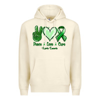 Sandshell Peace love cure Liver Cancer Premium Hoodie - NancyCooperArtShop