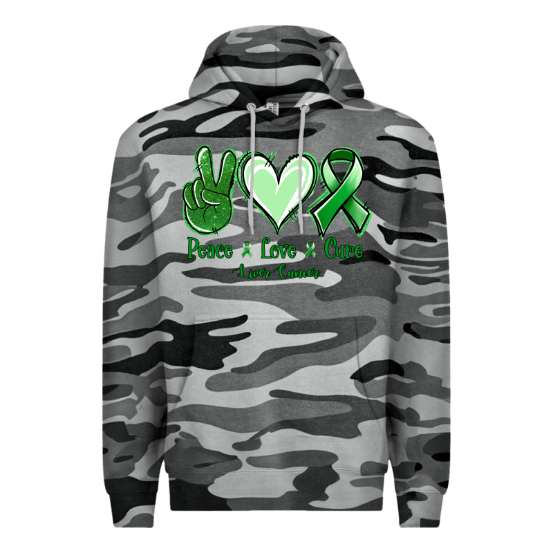 Peace Love Cure Liver Cancer Premium Hoodie by NancyCooperArtShop | Teevron