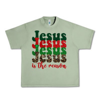 Oil Green jesus is the reason Urban Heavy Tee - BarkalooDesign