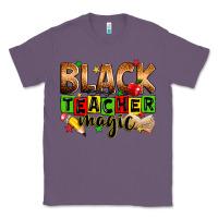 Lavender Black Teacher magic juneteenth Classic Tee - Zillion Design Studio