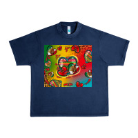Navy mexico hearts Urban Heavy Tee - Zillion Design Studio
