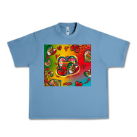 Pebble Blue mexico hearts Urban Heavy Tee - Zillion Design Studio