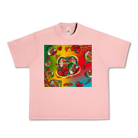 Salmon mexico hearts Urban Heavy Tee - Zillion Design Studio