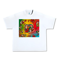 White mexico hearts Urban Heavy Tee - Zillion Design Studio