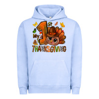 Pigment Grape Ice my first thanksgiving with turkey bbs Urban Hoodie - BundleAndBundleShop