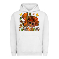 Pigment Lunar Rock my first thanksgiving with turkey bbs Urban Hoodie - BundleAndBundleShop