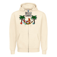 Sandshell hello summer Zipper Hoodie - CowhideDigitalArt