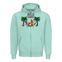 Seafoam hello summer Zipper Hoodie - CowhideDigitalArt