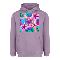 Lavender summer beach seamless pattern Heavyweight Hoodie - BundleAndBundleShop