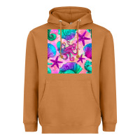 Meerkat summer beach seamless pattern Heavyweight Hoodie - BundleAndBundleShop