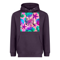 Plum summer beach seamless pattern Heavyweight Hoodie - BundleAndBundleShop