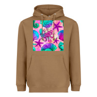 Toasted Coconut summer beach seamless pattern Heavyweight Hoodie - BundleAndBundleShop
