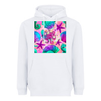 White summer beach seamless pattern Heavyweight Hoodie - BundleAndBundleShop