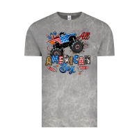 Fourth Of July Monster Truck All American Boy Vintage Tee | Teevron