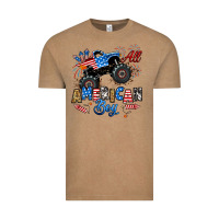 Vintage Coffee fourth of july monster truck all american boy Vintage Tee - RanaPortraitStore