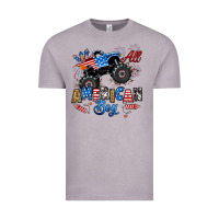 Vintage Zinc fourth of july monster truck all american boy Vintage Tee - RanaPortraitStore